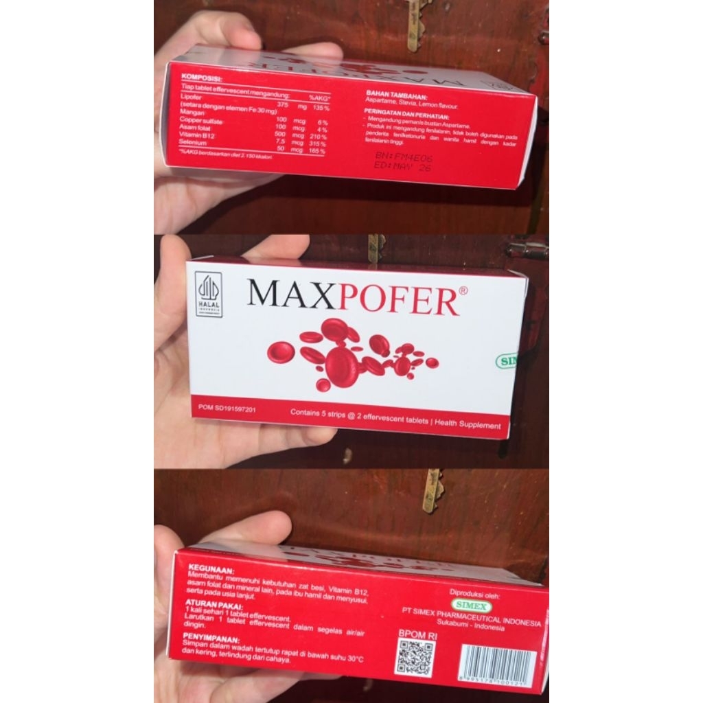 Maxpofer - Suplemen Zat Besi