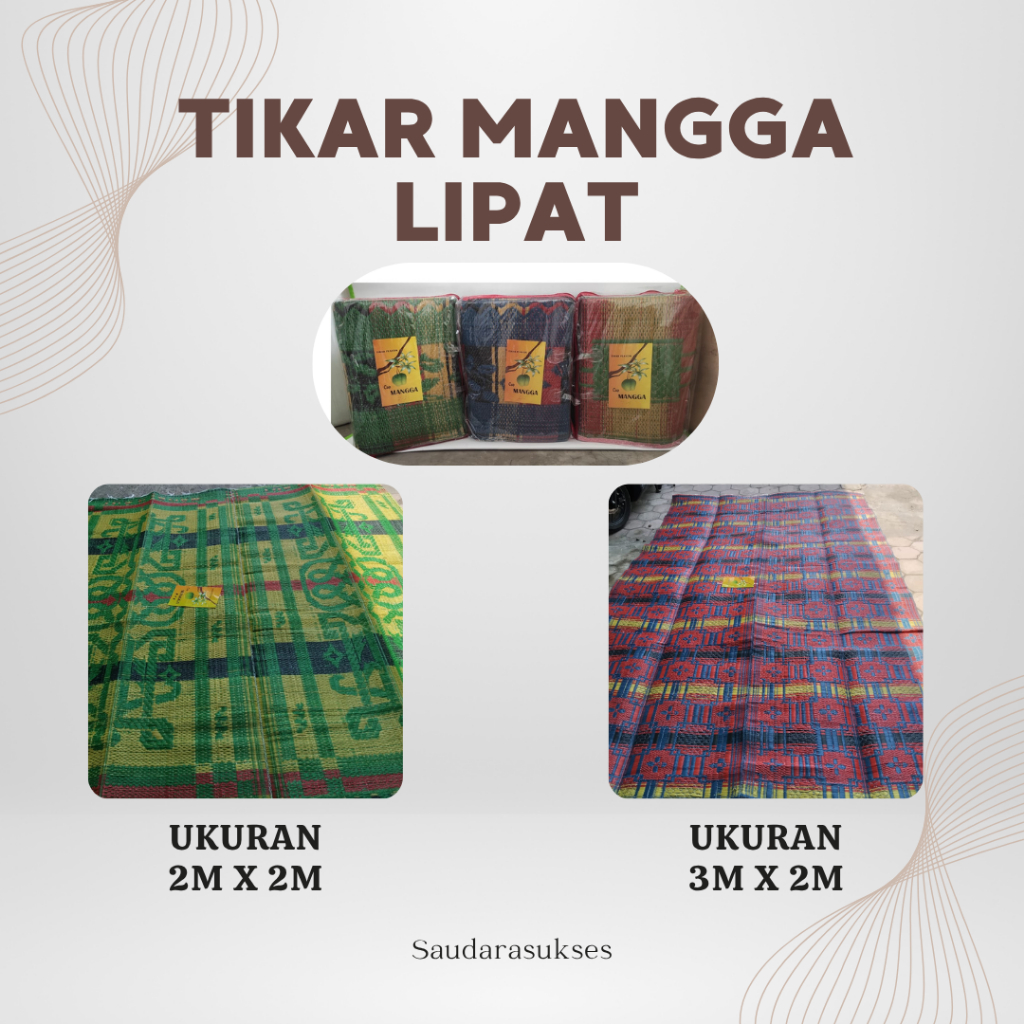 TIKAR PLASTIK MANGGA TAS (LIPAT),TIKAR PLASTIK LIPAT, TIKAR TAS