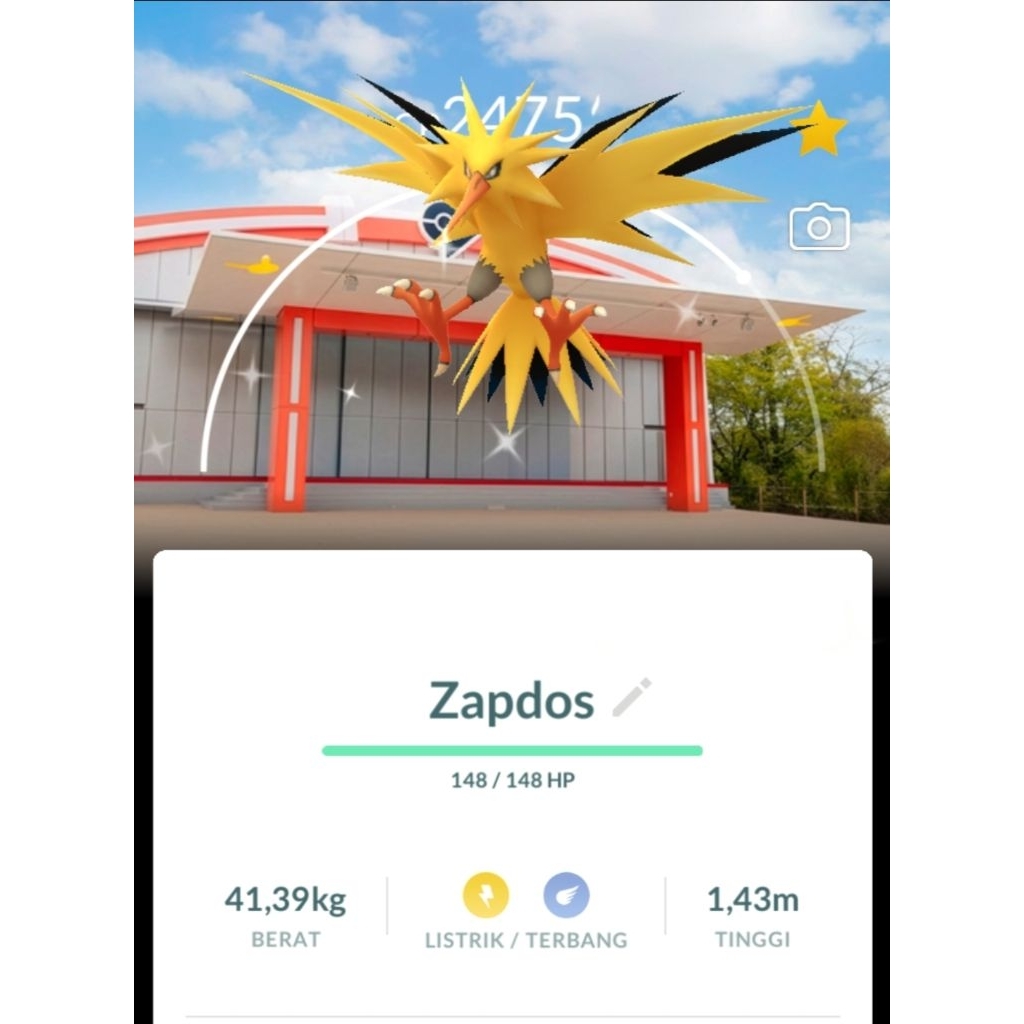 Shiny Zapdos Background PokePark Pokemon GO