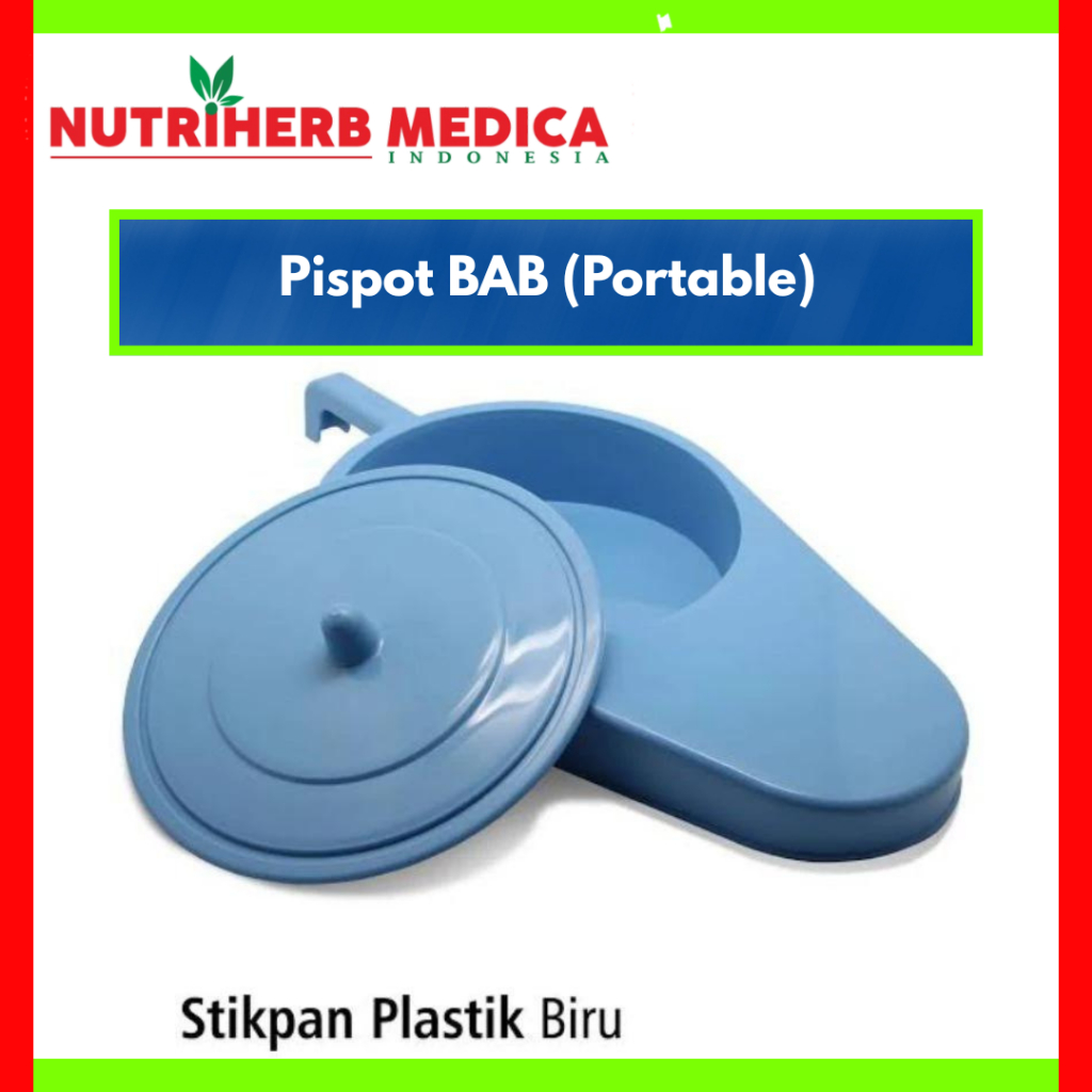 Pispot Stikpan BAB Buang Air Besar Orang Tua Lansia Tempat BAB Portable