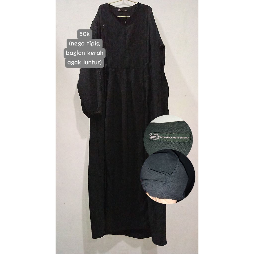 [PRELOVED] GAMIS HITAM