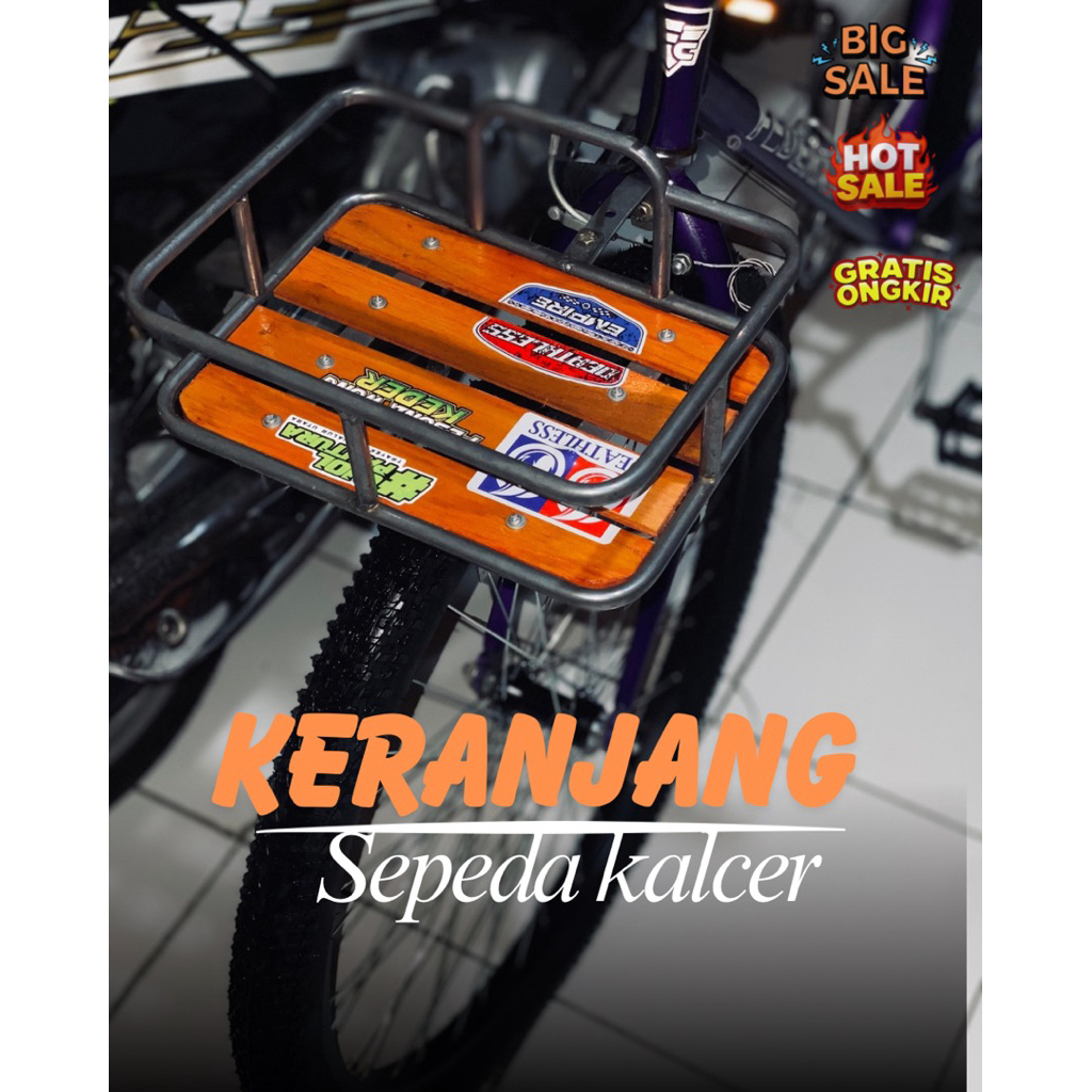 KERANJANG DEPAN SEPEDA KALCER ORIGINAL UNIVERSAL PNP MTB MINION FIXIE MINIVELO 27.5 20 INCHIE INCHI 