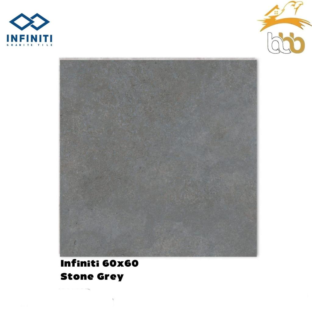Granit INFINITI Stone Grey 60x60 – Granit Lantai Premium Motif Stone Natural, Elegan & Tahan Lama