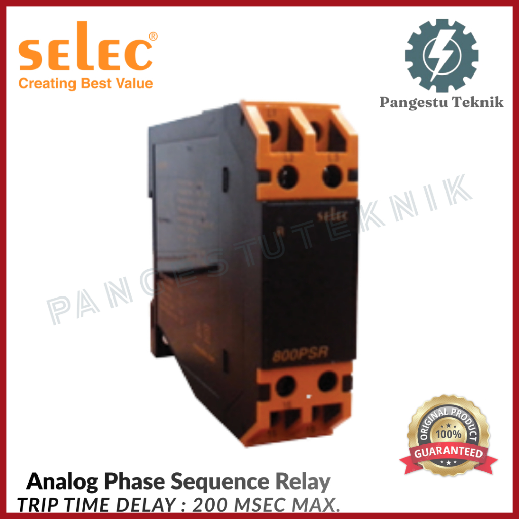 Analog Phase Sequence 800PSR SELEC Relay KONTROL PHASE FAILURE PFR fort SELEC