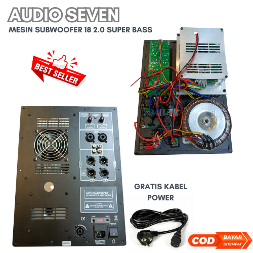 MESIN SUBWOOFER 18'' KIT POWER SUB 18-2.0 OUTPUT SATELIT BY AUDIO SEVEN