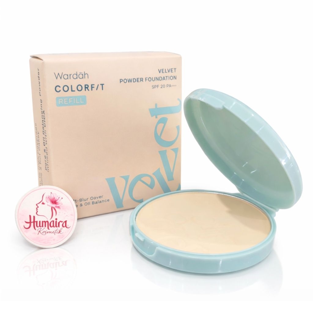 Bedak Wardah Colorfit Velvet Powder Foundation Refill