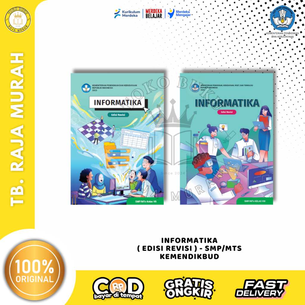 Buku Paket Siswa INFORMATIKA Kelas 7,8 SMP/MTS Edisi Revisi Terbaru Kumer Lengkap - Kemendikbud