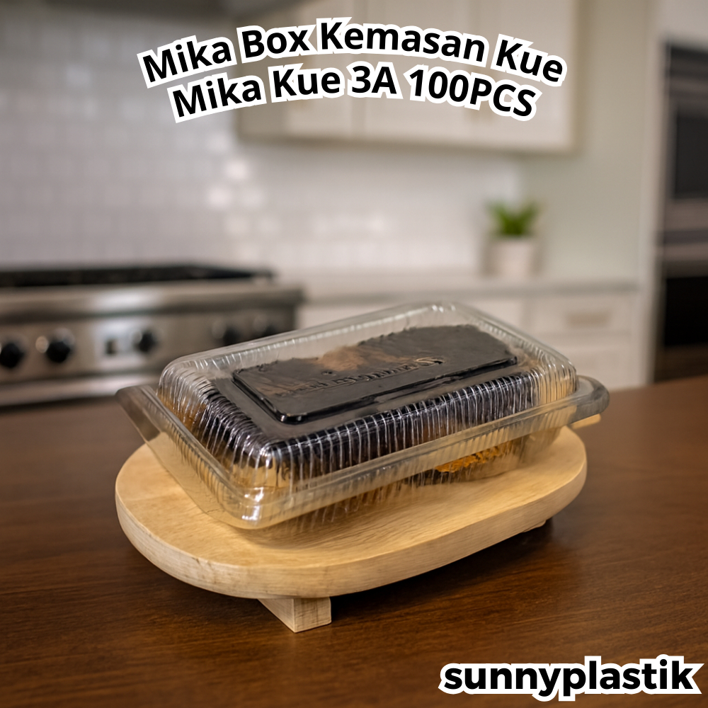 Mika Kue 3A isi 100pcs / Mika Kue ukuran 3A / Mika Box Plastik 100 PCS