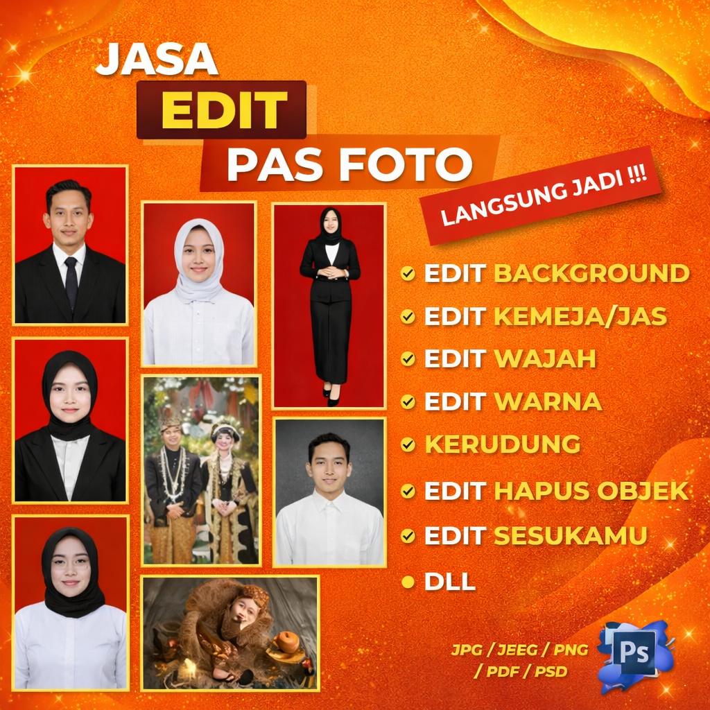 Edit foto ganti wajah / Edit foto pengantin / Edit foto preweding / Edit foto pernikahan HD