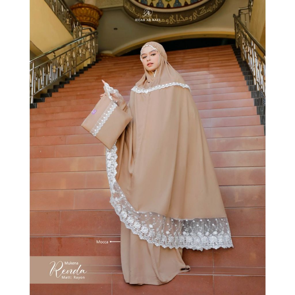 Mukena Rayon Premium Arrafi Mukena Renda Arrafi Hijab Terbaru Ejamas