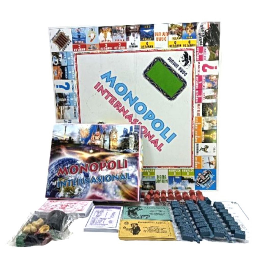 Mainan Monopoli Internasional Ular Tangga Bahasa Indonesia