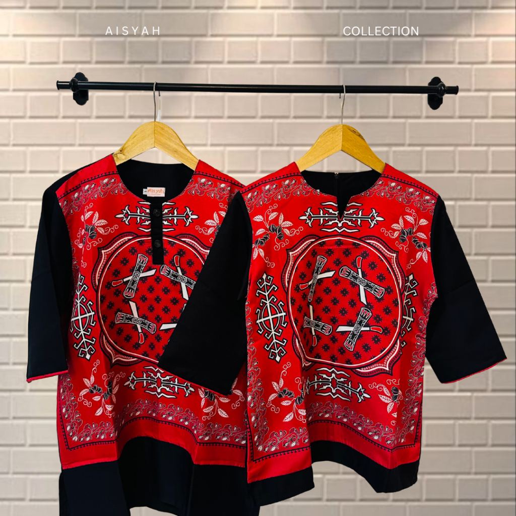 Aisyah Collection - Lenso adat maluku salawaku full -  Atasan Etnik Maluku - Baju Cele Ambon Maluku 