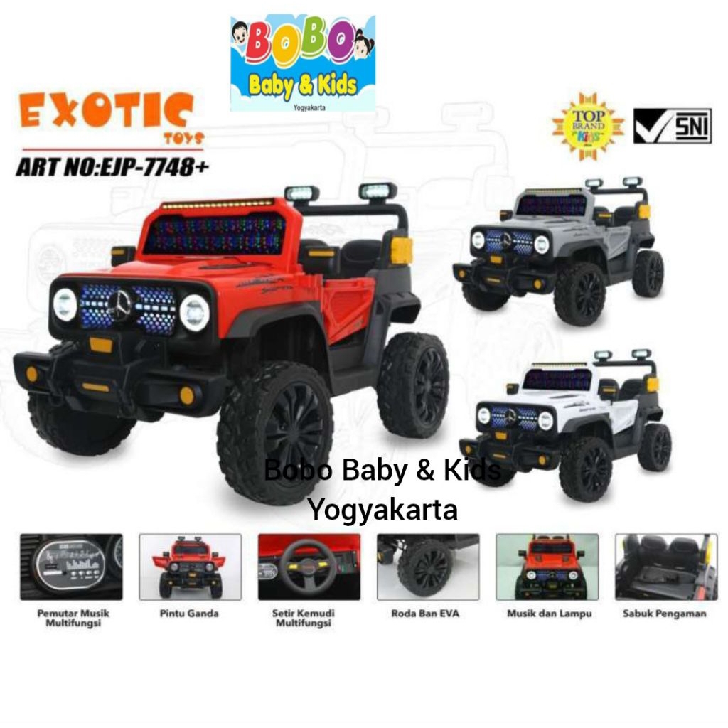 Mobil Aki Anak Ban Karet Exotic Ejp 7748+ Mobil Aki Remot Cas casan