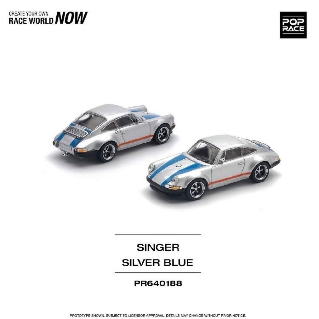 POP RACE (PR640188) SINGER SILVER BLUE