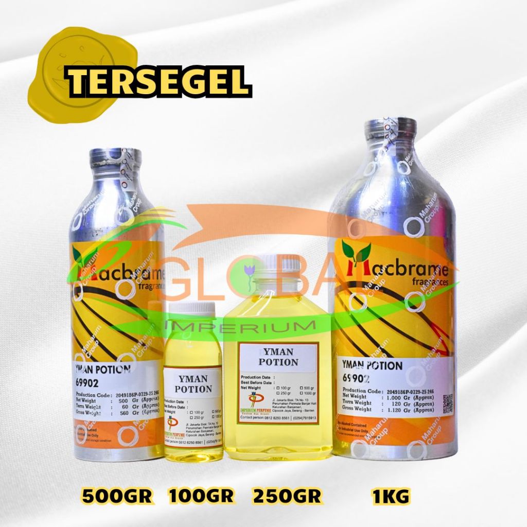 YMAN POTION BIBIT PARFUME MURNI BY MACBRAME HARUM YSL Y ELIXIR UK 1KG & 500GR