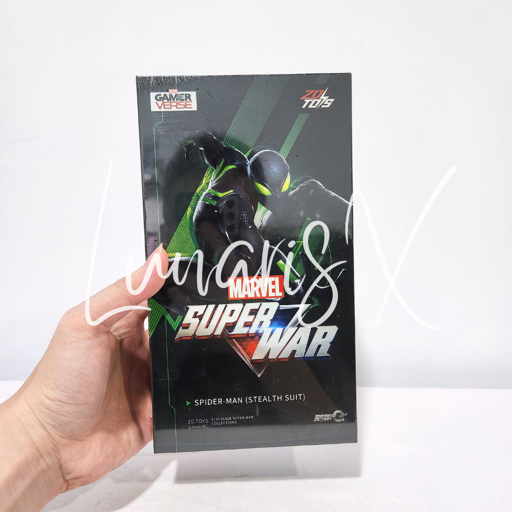 ZD Toys Gameverse Spiderman Advanced Suit Black Stealth Original ZDToys Action Figure