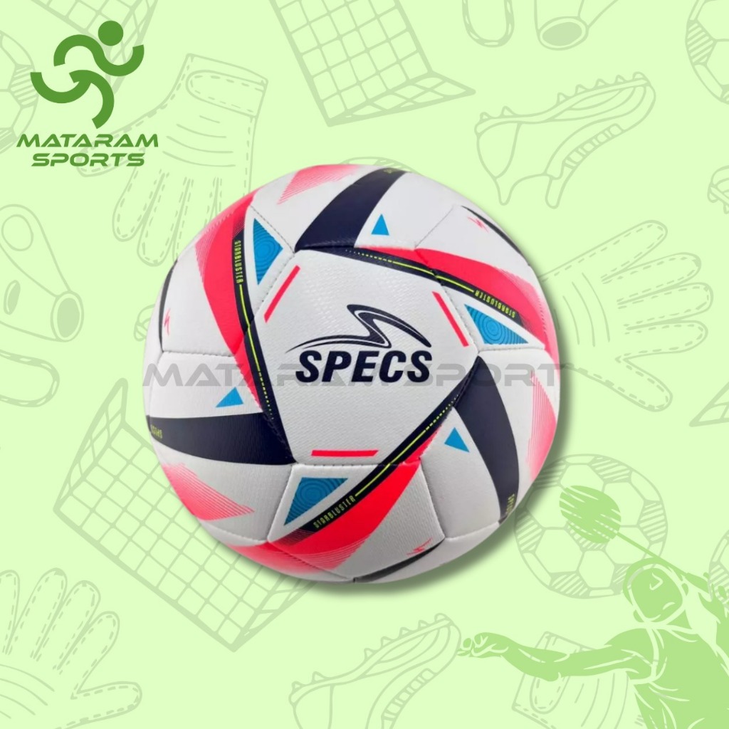 Bola Sepak Specs Starbluster White Size 4 & 5 - Original
