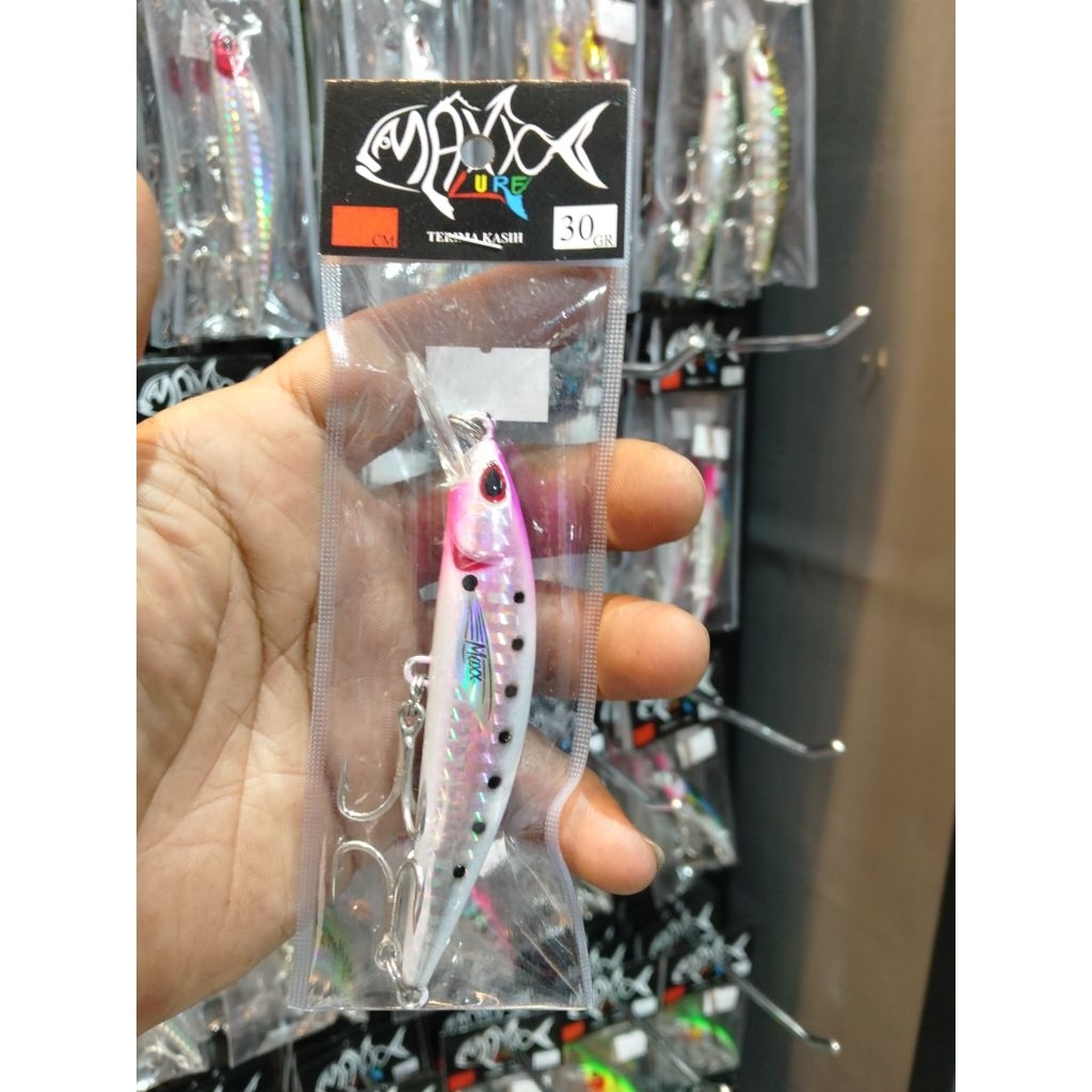 umpan pancing minnow singking maxx lure 30gram