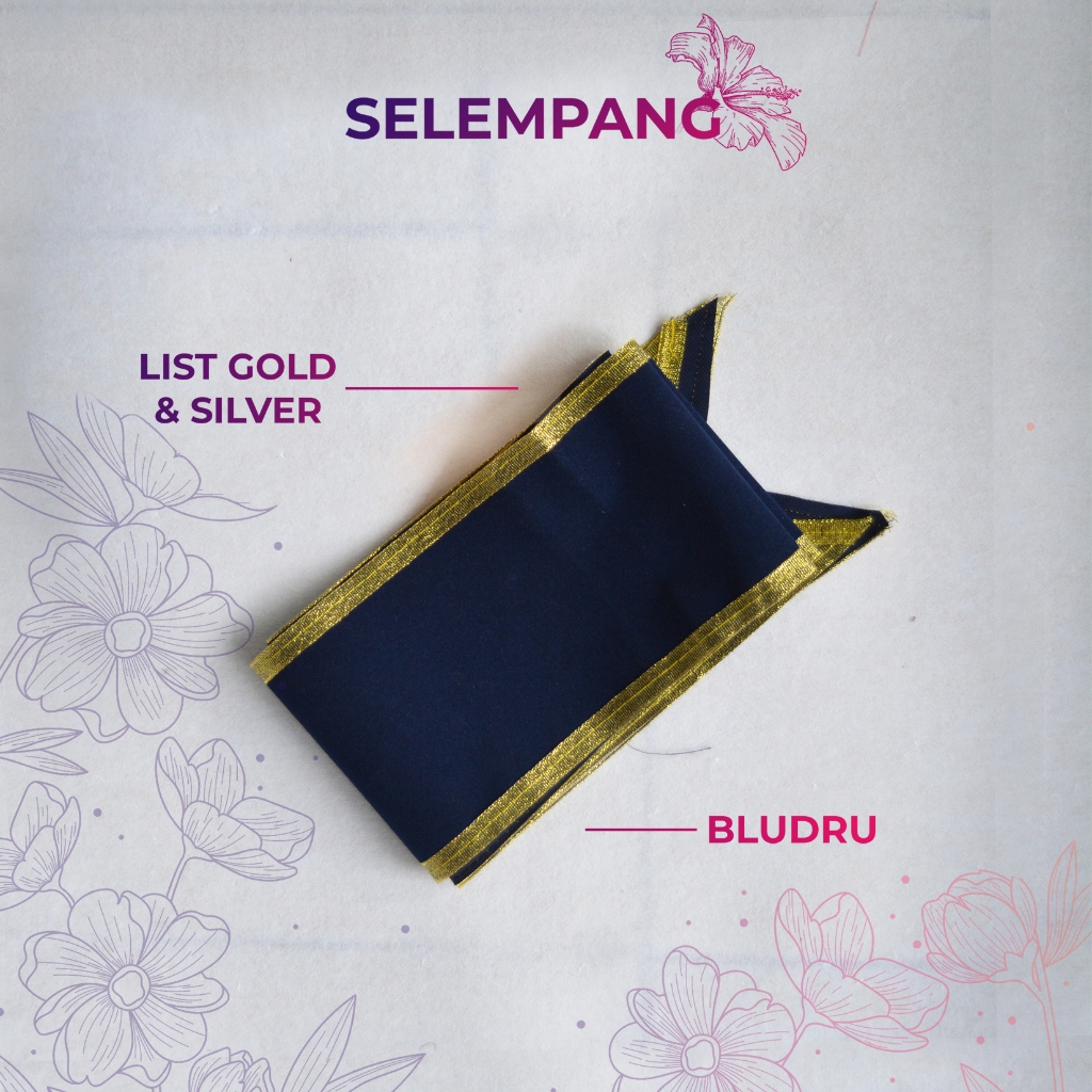 SELEMPANG WISUDA BLUDRU POLOS TANPA BORDIR