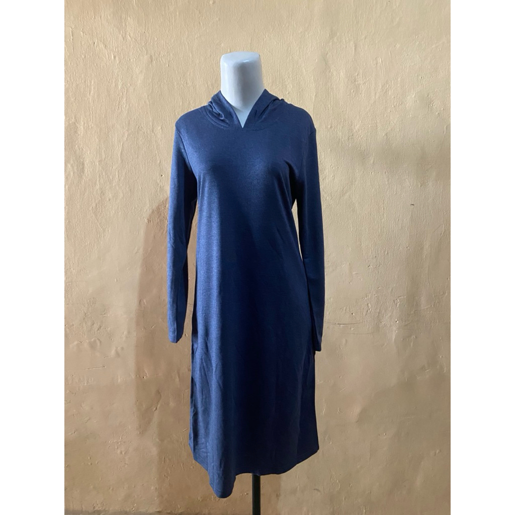 Tunik Panjang,Tunik Wanita,Tunik Hijab,Tunikm Lengan panjang,Hoodie Dress Lengan Panjang Katun