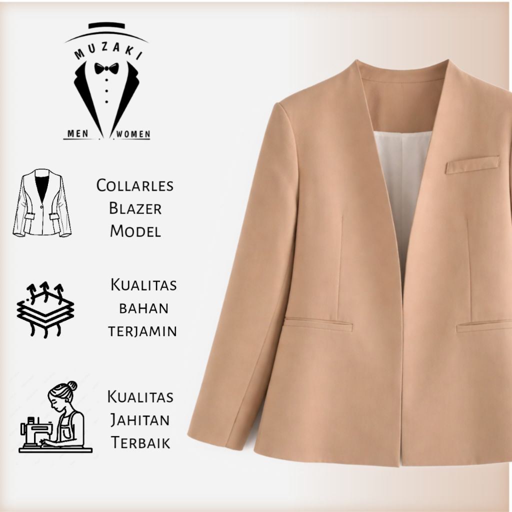Blazer wanita Korean style, Blazer Wanita, Blazer wanita slimfit, Blazer
