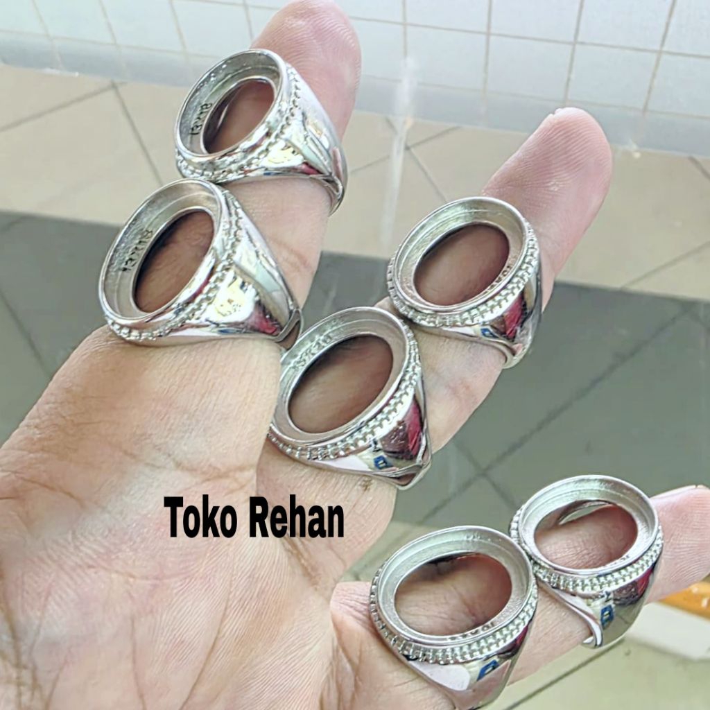 Cincin Ring Emban Titanium 13x18 - 15x20