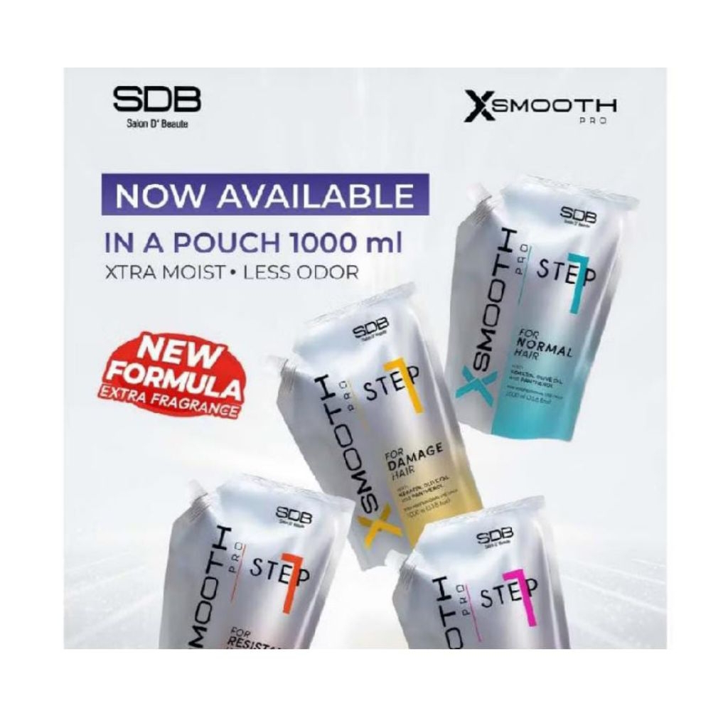 SMOOTH PRO SDB X Smooth Step 1 2 Neutralizer Cream Keratin Olive Oil Panthenol 1000ml Obat Cream Smo
