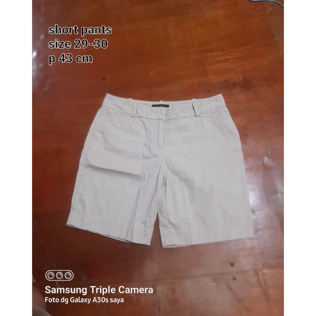 celana pendek wanita / cotton short pants by talbots petites
