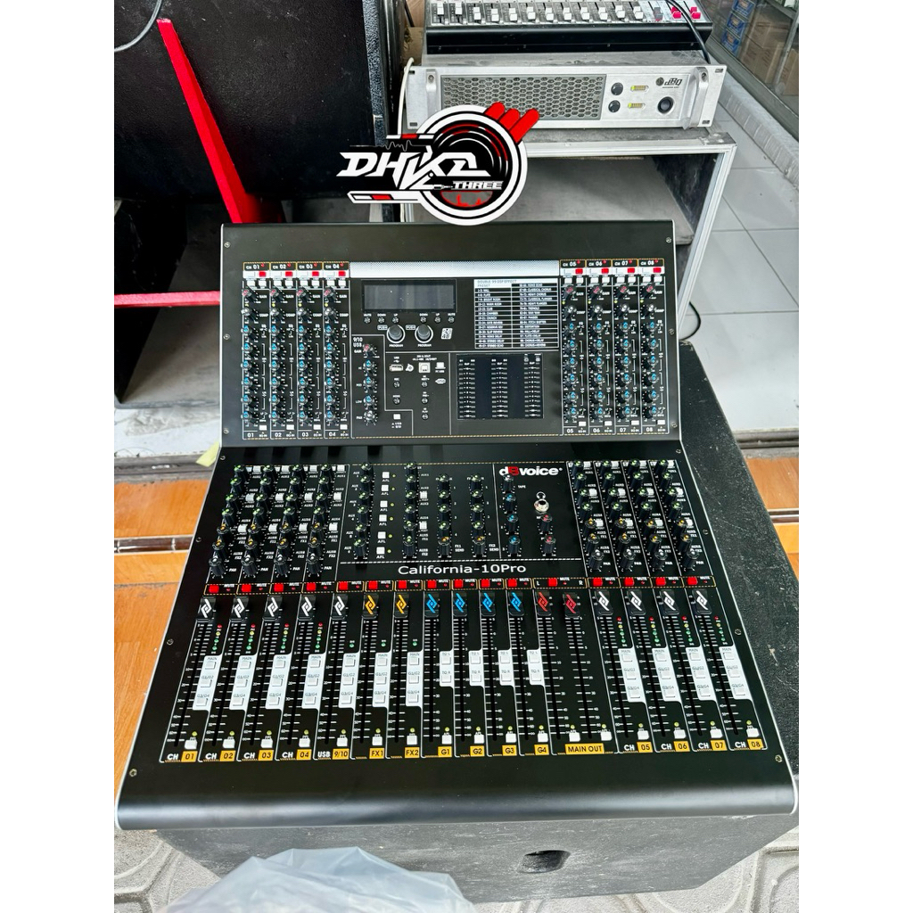 MIXER DBVOICE CALIFORNIA 10 PRO BARU + KOPER / MIXER DB VOICE CALIFORNIA 10 PRO BARU / Mixer Db voic