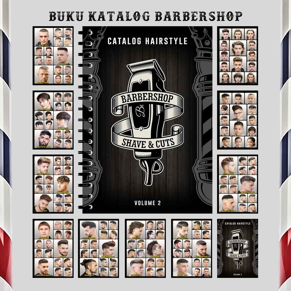 Buku Katalog Model Rambut Pria Pangkas Rambut dan Barbershop - Catalog Haircut Volume 2 - CH2