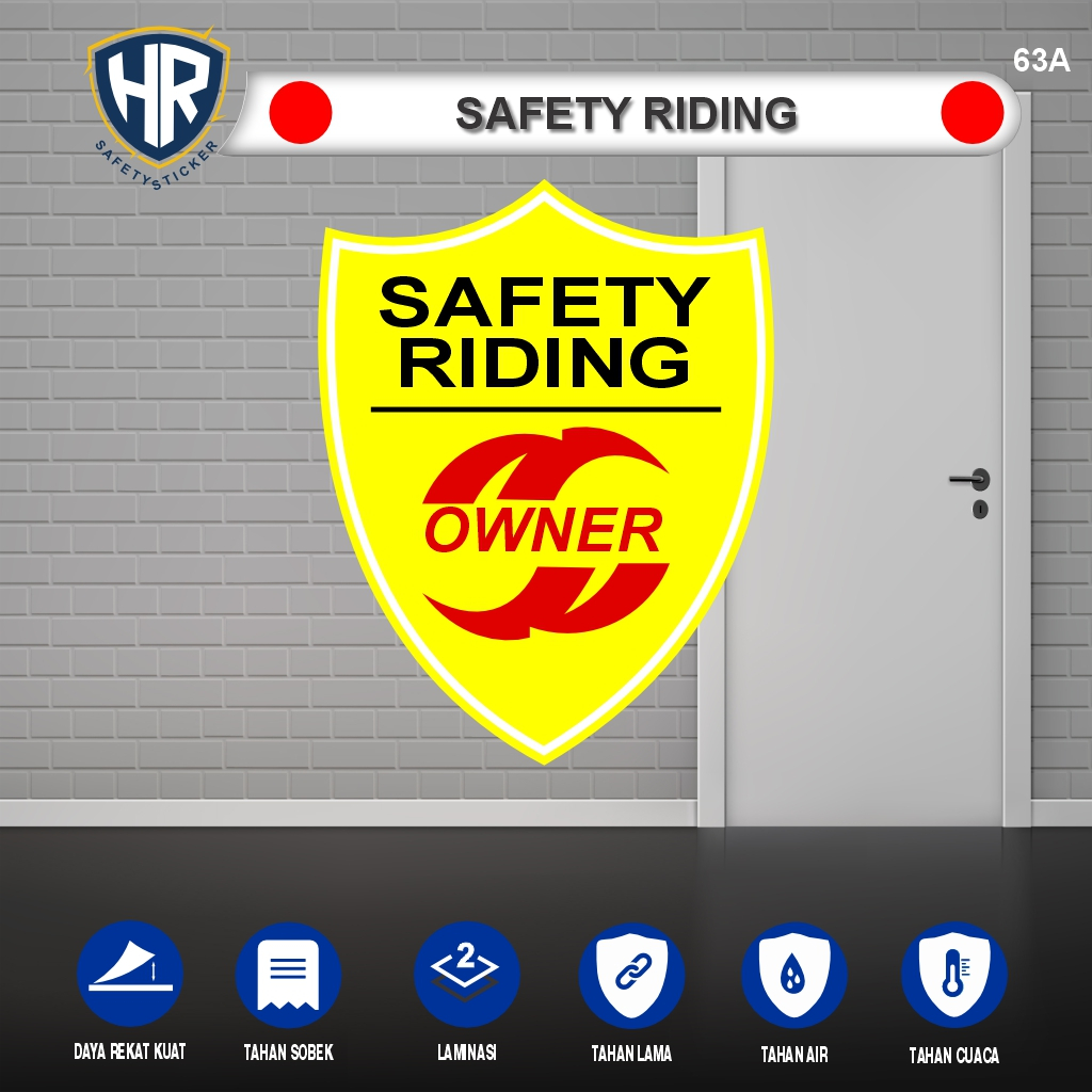 Sticker Safety Riding – Stiker Himbauan Keselamatan Berkendara Waterproof