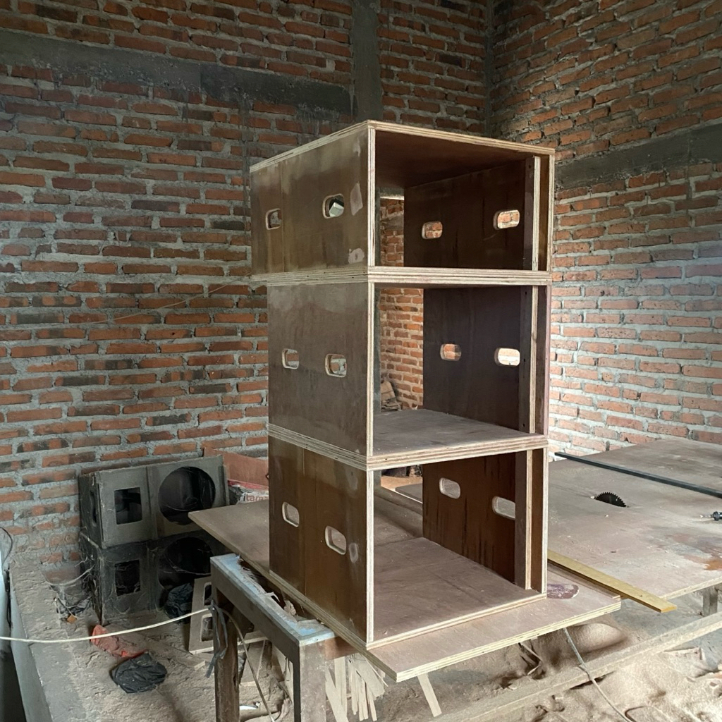 harkis hardcase acc 2U, 3U, 4U, 6U, 8U, 10U, 12U mentahan, bahan semi meranti 12 mili