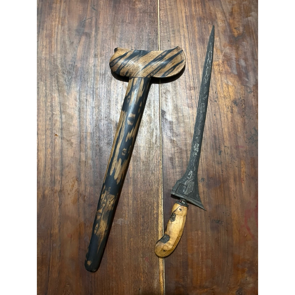 otentik original keris sepuh dapur brojol era kerajaan, pamor ndeling wengkon isen, kulit semongko, 