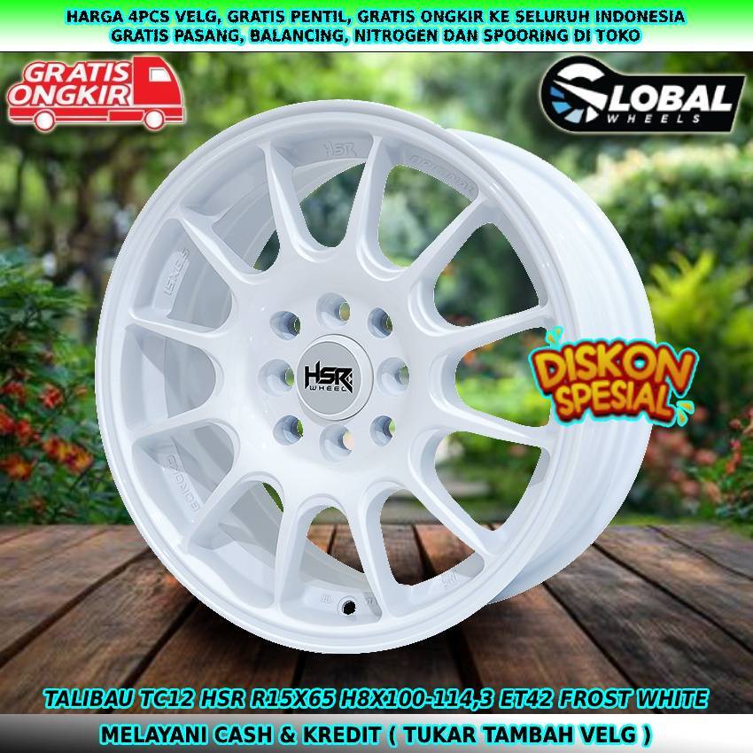 pelek mobil racing hsr r15 Livina Xenia Panther Kijang Avanza velg hsr talibau R15