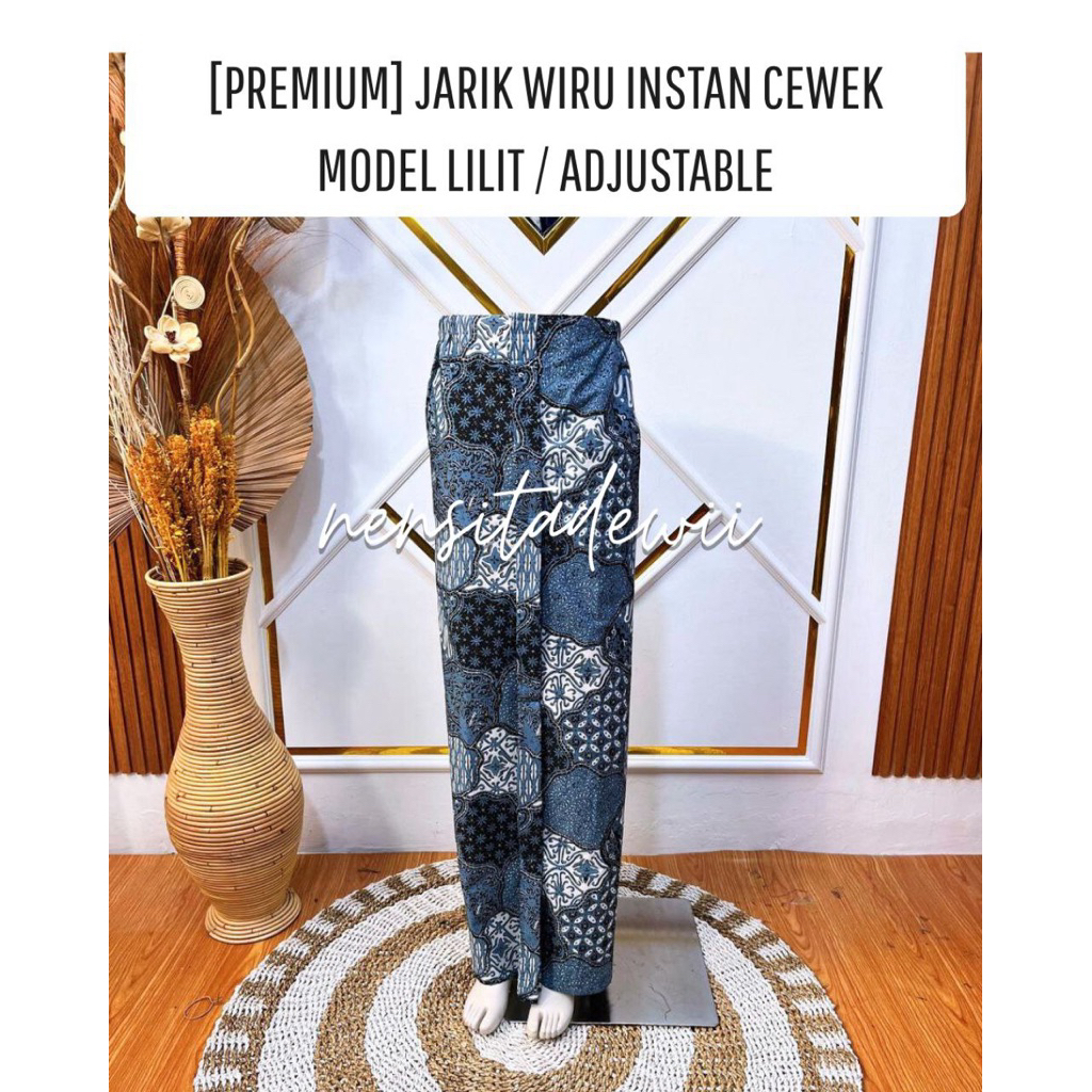 [Premium] Jarik Instan Cewek Alusan, Motif Batik Alusan - Model Lilit / Adjustable