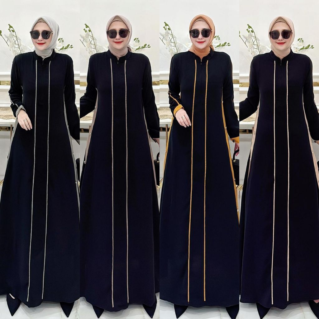 Gamis Abaya/ gamis terbaru/ Gamis aswan ori adisha