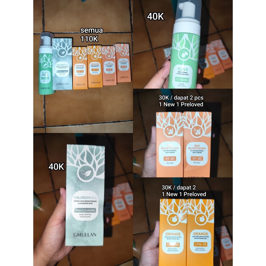 SKINCARE PRELOVED GMEELAN