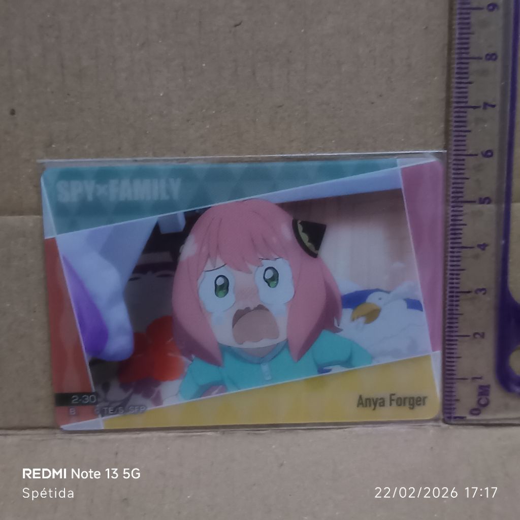 Anya Forger Crying Wafer Card Spy x Family