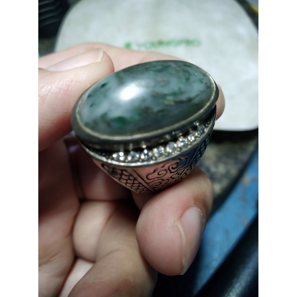 Batu Akik Pandan Suji Natural Alam kode 57/34