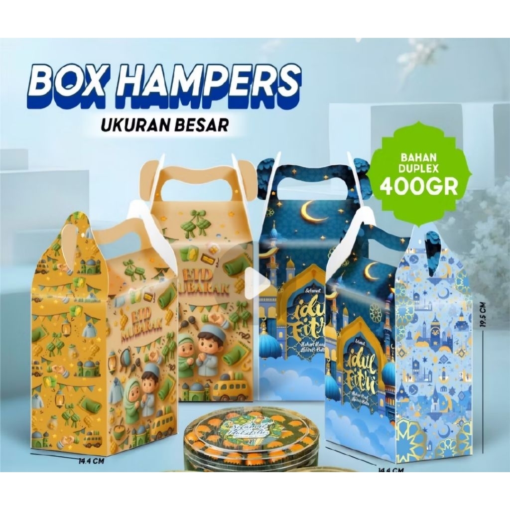 PATTERN BOX LEBARAN 3 TOPLES 500GR box kuker lebaran box cookies lebaran box kue kering lebaran dus 