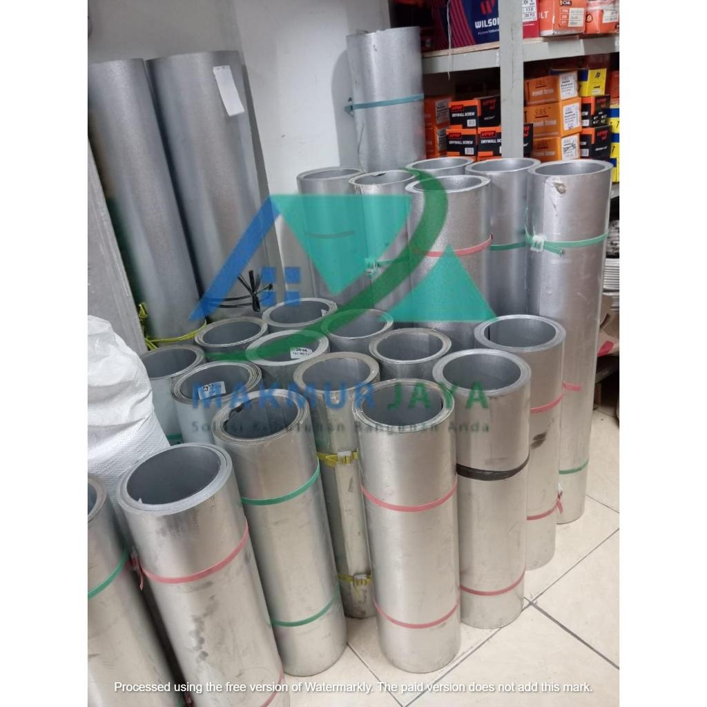 Seng Galvalum 0.25mm x 60cm / Seng Plat Silver PER ROLL