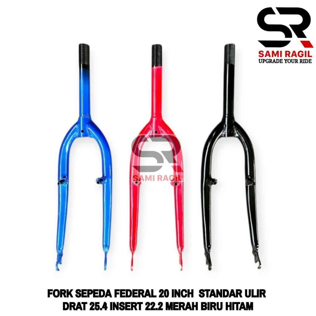 FORK SEPEDA FEDERAL 20 INCH MINIVELO MINION MINITREX LIPAT SELI 20" 20 PLUS 20+ INCH STANDAR ULIR DR