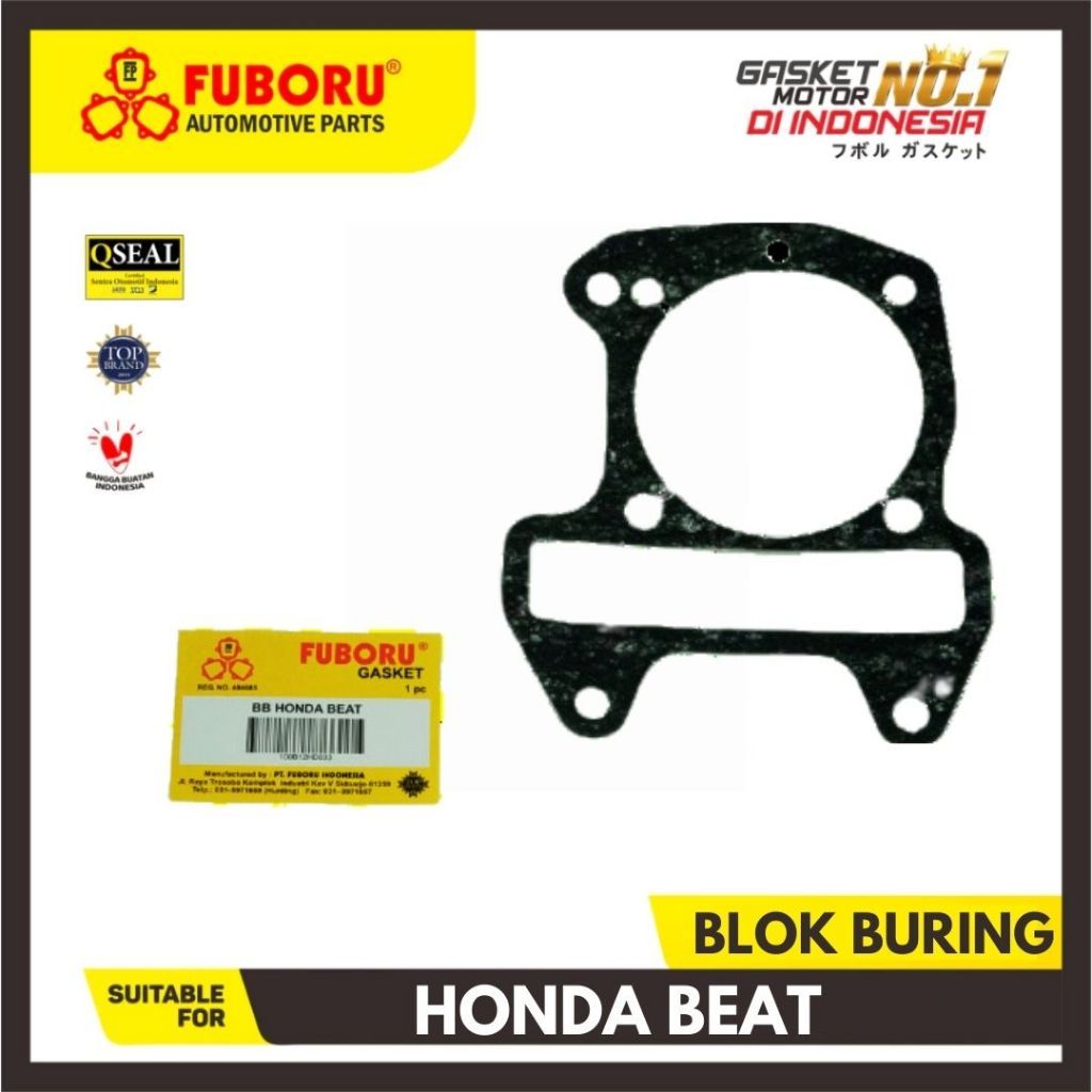 PAKING BLOK BURING HONDA BEAT PERPAK GASKET BAWAH PAKING KAS ANTI BOCOR FUBORU