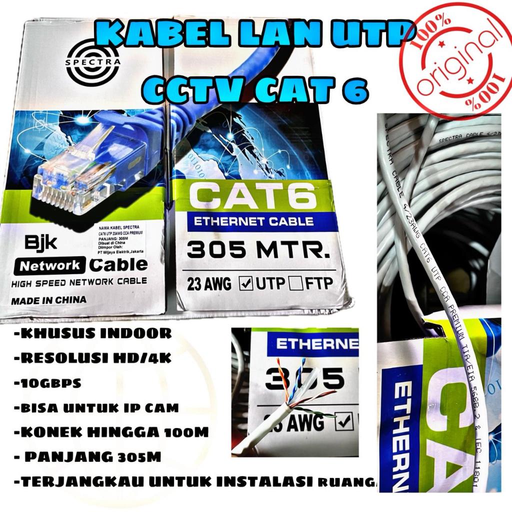 KABEL LAN CCTV UTP CAT6 SPECTRA