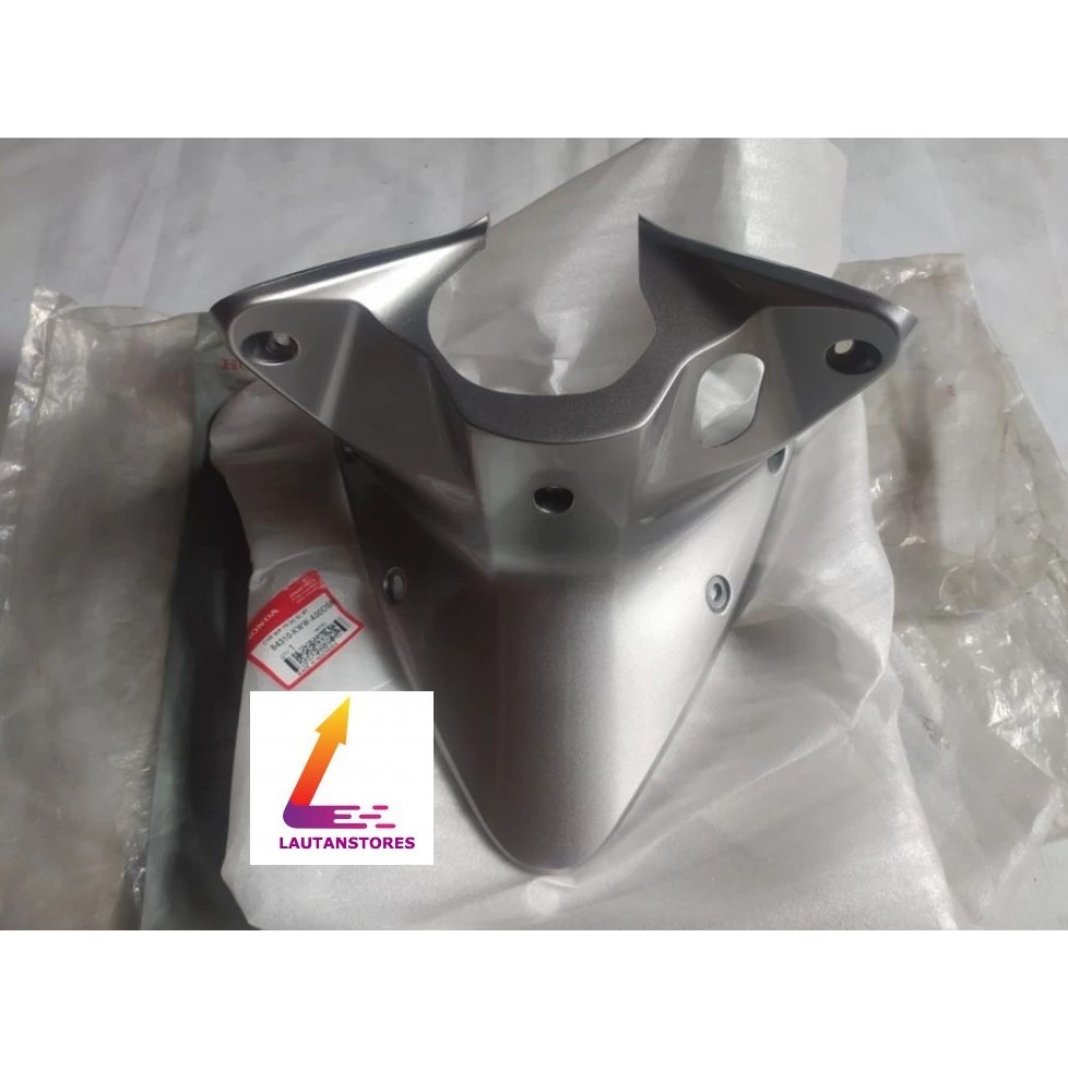 64310-KWW-A00DSM Cover Kontak Legshield Tengah REVO ABSOLUTE Silver AHM