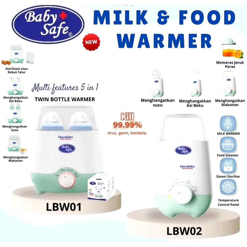Baby Safe Bottle Botol Warmer & Sterilizer LB216 / LBW01/ LBW02 / 5 in 1 Bottle Warmer (LBW01) Pengh