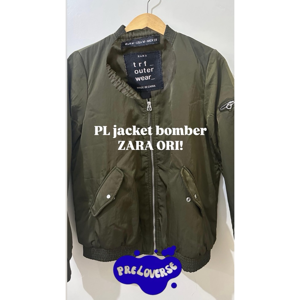 PL jacket bomber ZARA army ORI
