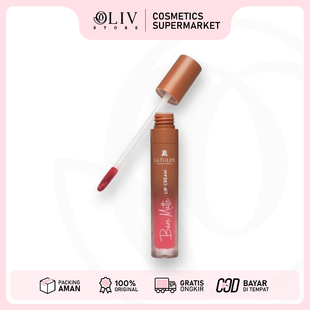 La Tulipe Bare Matte Lip Cream 4.5gr | Lip Tint