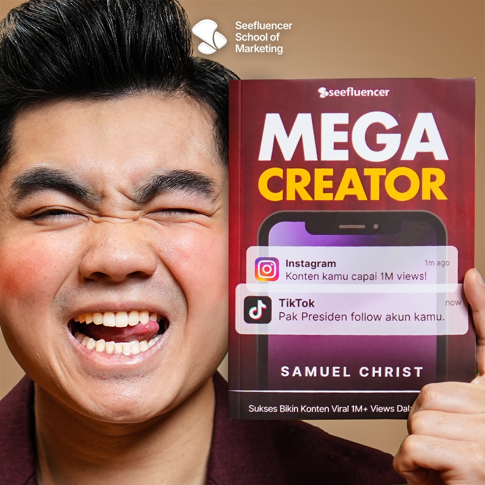 Buku Mega Creator by Samuel Christ Cara Bikin Konten Yang Selalu Viral 1M+ Views