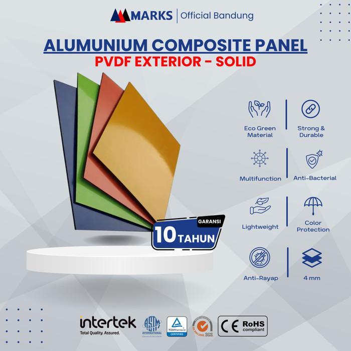 Marks ACP PVDF Exterior 4 mm Solid Alumunium Composite Panel